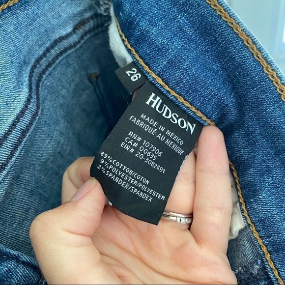 Hudson Krista Super Skinny Ankle Jeans Raw  Hem - Picture 9 of 9